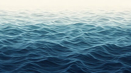 Obraz premium Tranquil ocean waves background with gradient effect, serene seascape, dreamy and calming scene