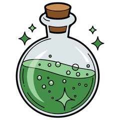 Witch potion illustration��
