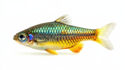 Fototapeta premium Colorful fish illustration on white background