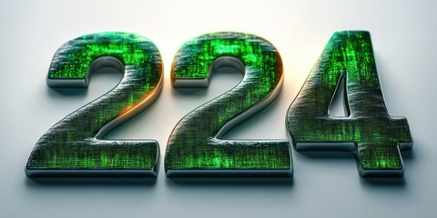 Bold Green 2025 Transitioning from 2025 in Futuristic Design