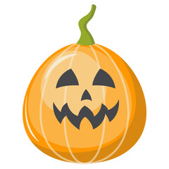 Illustration of Spooky Halloween Candy with Trendy Cartoon Design. Isolated on White Background.