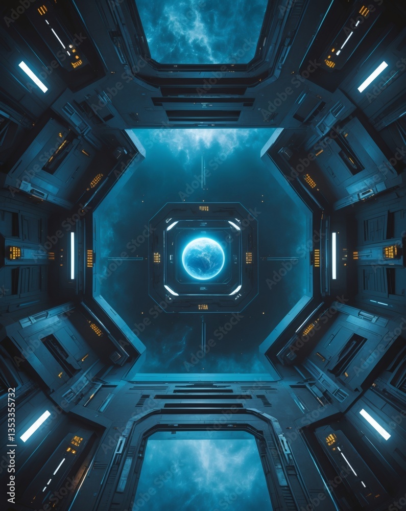 Poster An Interstellar View: Glimpse from spaceship to Earth 