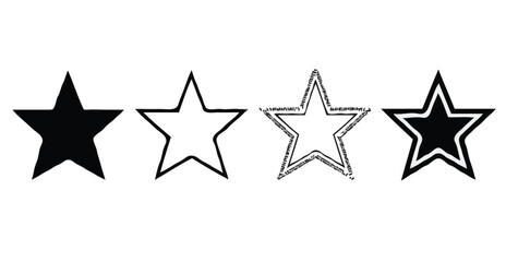Obraz premium stars on a white background