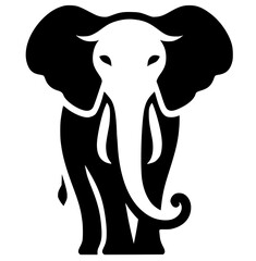 Obraz premium Elephant logo silhouette