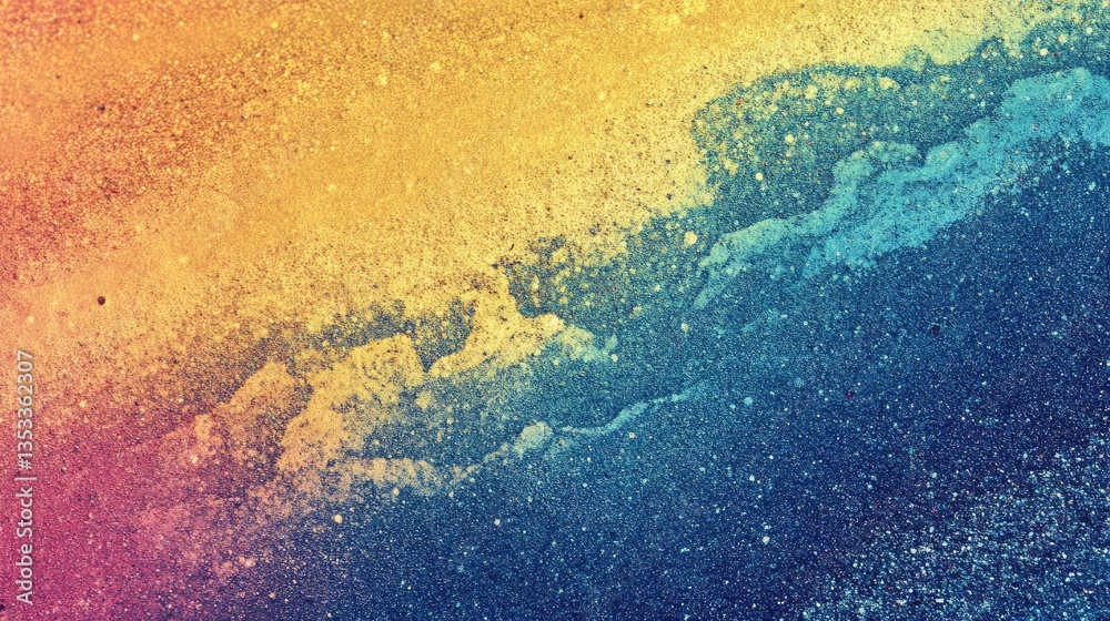 Poster vibrant abstract gradient with colorful hues blending smoothly, creating a dynamic visual effect