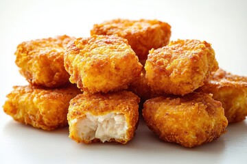 Crispy Golden Chicken Nuggets Snack Food