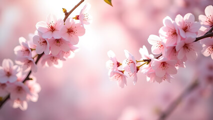 Obraz premium Graceful Blossom: Delicacy in Cherry Bloom Display