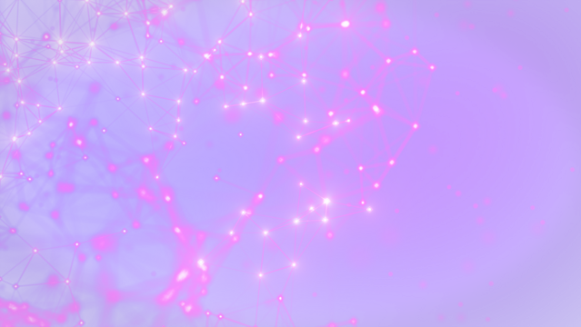 Abstract Network Connection Design in Vibrant Purple, plexus