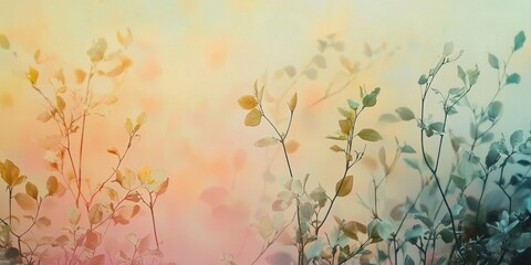 A gentle, watercolor-like background with a soothing pastel gradient