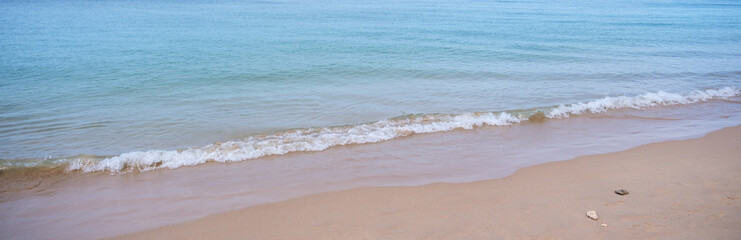 Landscape image of sea and the white beach