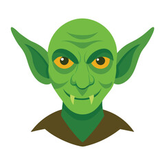 goblin vector icon in halloween