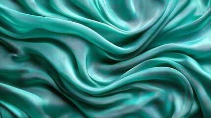 Obraz premium Teal Fabric Texture Background