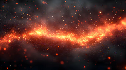 Abstract Fire And Sparks Background