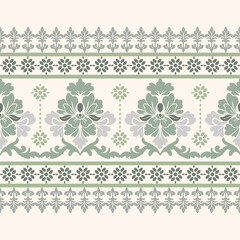 Vector damask seamless pattern element. Elegant texture for wallpapers, backgrounds 