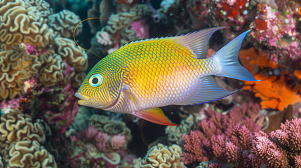Fototapeta premium Exotic fish in a coral reef