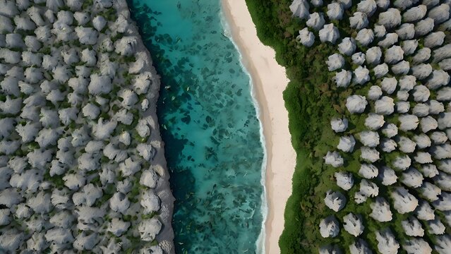 Aerial Comparison of Thriving Wetlands and Parched Coastal Plains