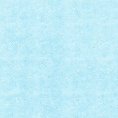 Floral ornament with swirl pattern, seamless paper  fabric