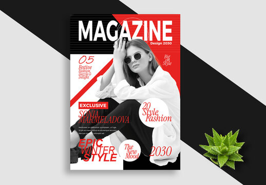 Fashion Magazine Cover Template