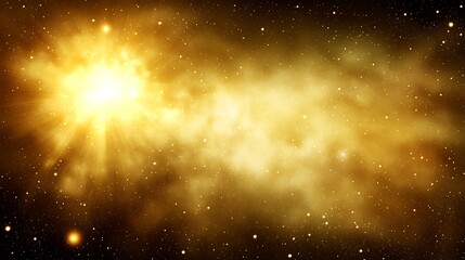Fototapeta premium A celestial view of bright light and numerous star particles