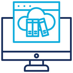 Cloud Library Icon