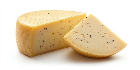 Aged Pecorino Cheese: Rustic Wheel, Creamy Texture, Simple Elegance
