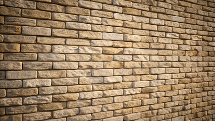 Obraz premium A textured old brick wall shows a rough, aged pattern of solid blocks in a grunge construction