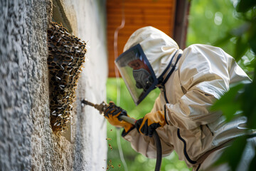 Professionally Handled Wasp Nest Removal in a Residential Setting