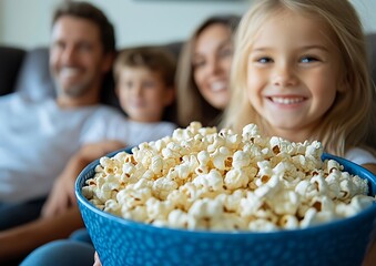 Family Popcorn Movie Night.