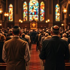 Fototapeta premium people in religious place 