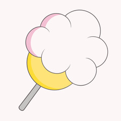 A blue vector pin icon, a 3d element, marks a location with a cloud-like speech bubble design