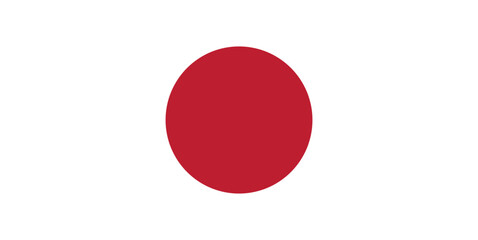 Vector flag of Japan, Japanese flag