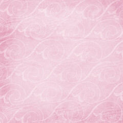 Floral ornament with swirl pattern, seamless paper  fabric