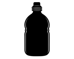 Water Bottle silhouette vector illustration