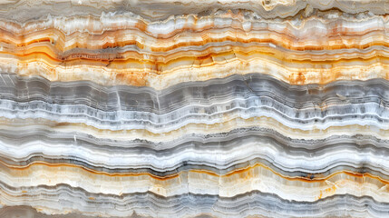 A close-up view of layered agate stone showcasing natural patterns and colors.
