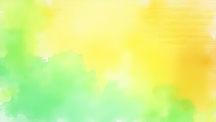 Fototapeta premium Vibrant watercolor texture with splash of tropical colors featuring greens yellows oranges creating lively energetic backdrop perfect for creative projects concept as Vibrant watercolor texture with s