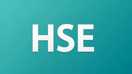 Flat HSE Health Safety Environment Acronym Banner: A Cute Vector Illustration for Businesses Symbolizing Safe Industrial Work and Environmental Care