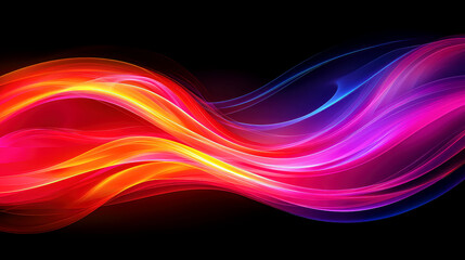 Abstract Colorful Flowing Waves: Dynamic Background Design