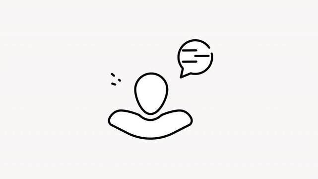 Speech Bubble Communication Animatio