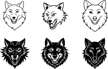 Fototapeta premium wolf and dog