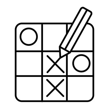 recommend clip art: Tic Tac Toe outline icon
