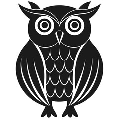 Owl silhouette vector illustration