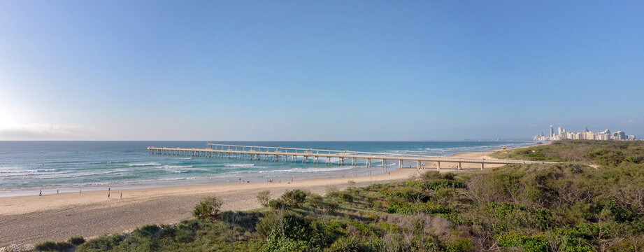 Panoramic of Gold Coast from the Seaway.