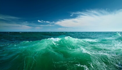 Fototapeta premium green water background in the sea