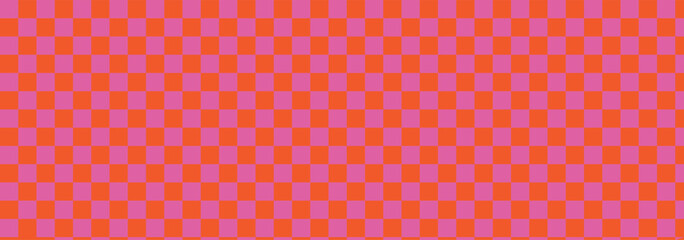 Red check Red Background. Checkered texture for picnic blanket, tablecloth, plaid, clothes. fabric geometric background, retro textile design. Vector illustration.
