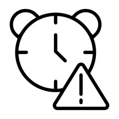 Tight Schedule Vector Line Icon Design