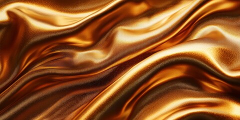 Obraz premium A rich, metallic gold fabric with soft folds and reflections