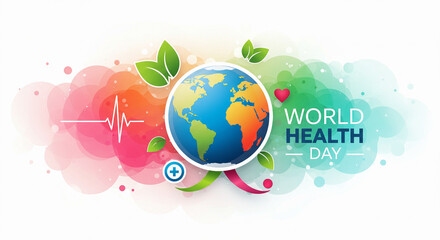 Naklejka premium Global Healthcare and Medical Support Concept for World Health Day