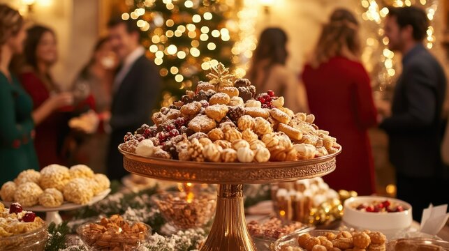 A Festive Christmas Gathering with Delicious Treats