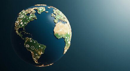 Fototapeta premium Global Healthcare and Medical Support Concept for World Health Day