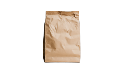 Crinkled brown paper bag